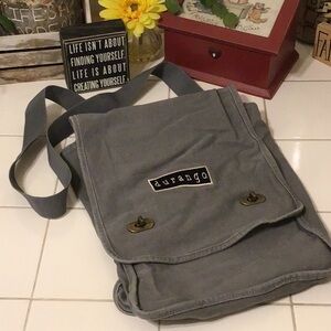 ‘Authentic Pigment’ Durango Gray Messenger Bag (#3)